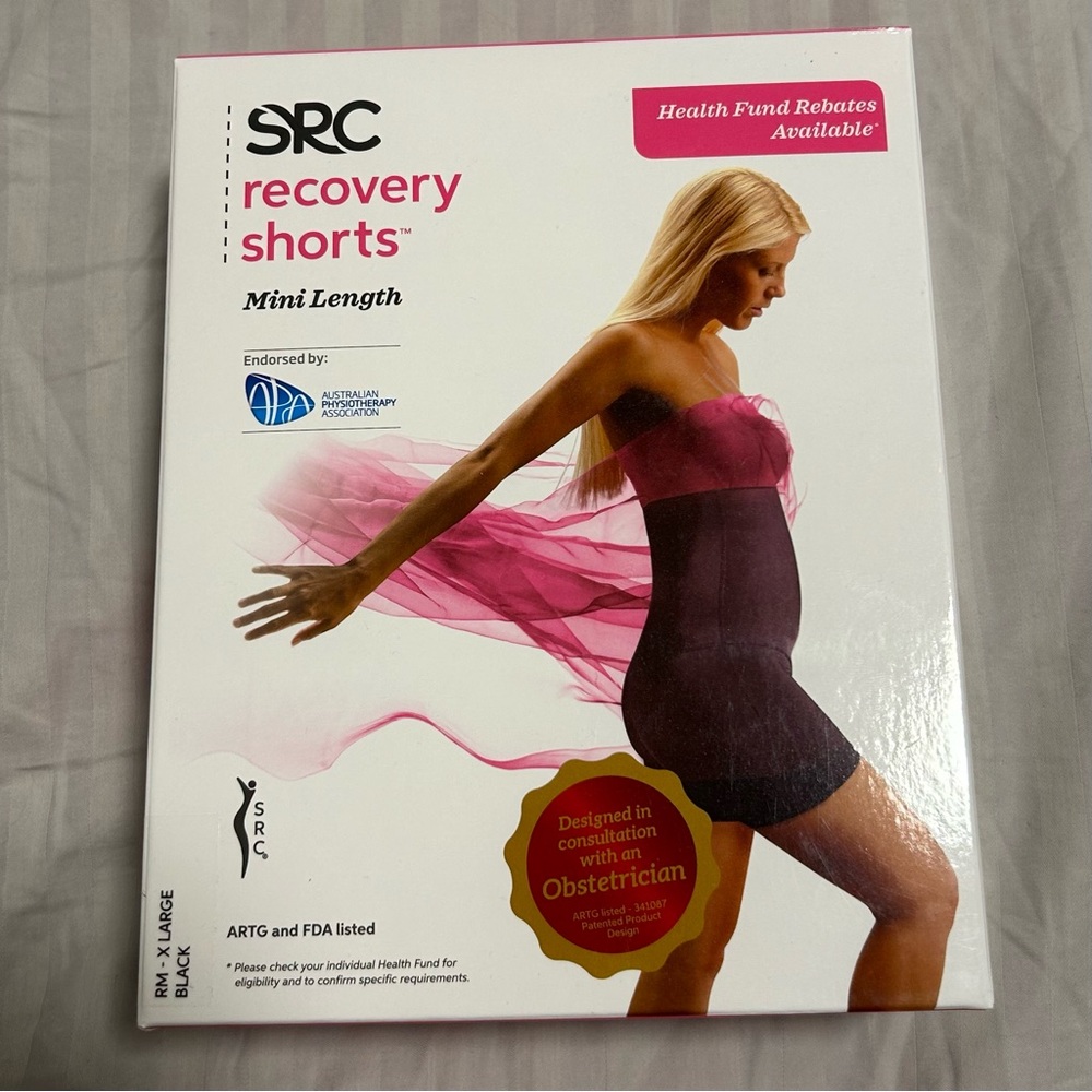 SRC Recovery Shorts Mini | BRAND NEW in Box | Postpartum Suppor